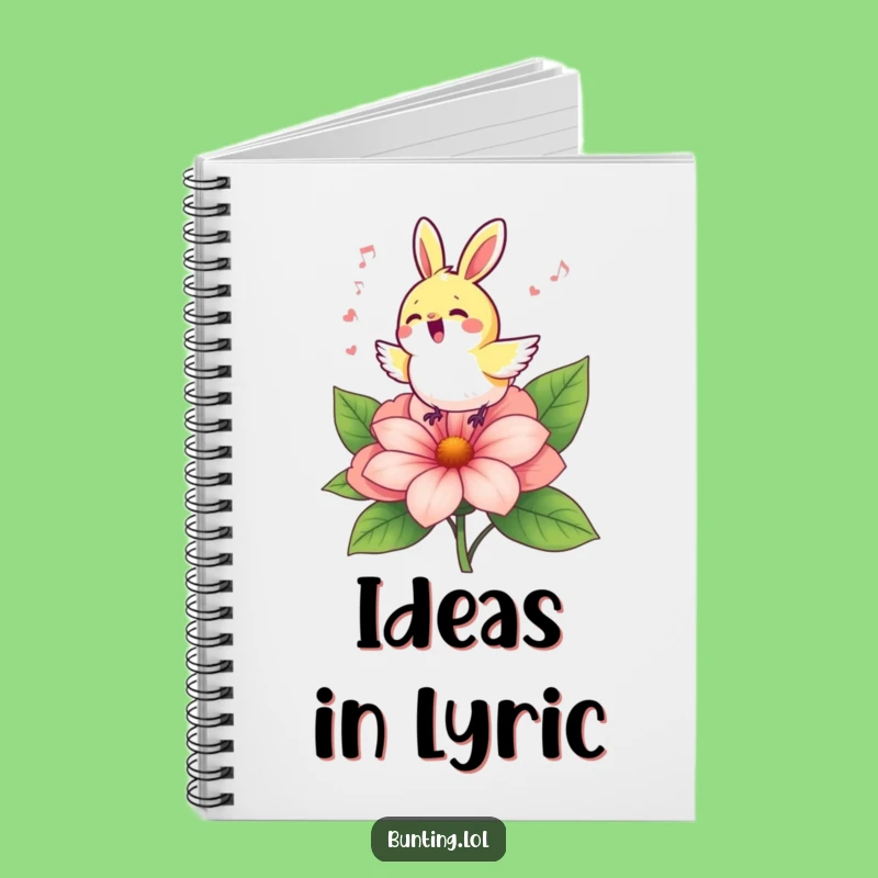 Funny Bunting Singing Notebook: Jot Down Tunes with Joy!