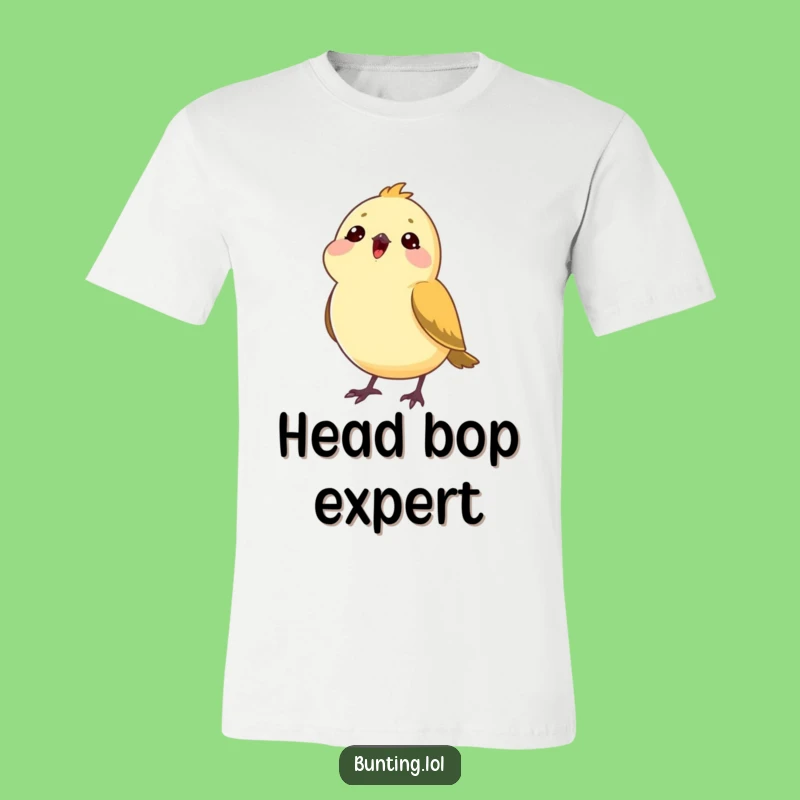 Funny Bunting Head Tilt T-Shirt - Wear Your Love for Music