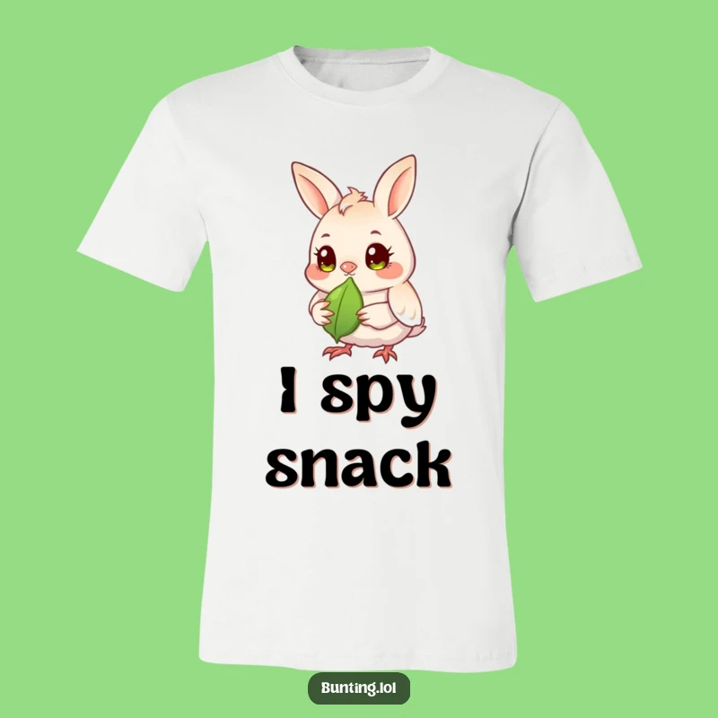 Funny Bunting Seed Observer T-Shirt - Wear Your Fascination with Snacks