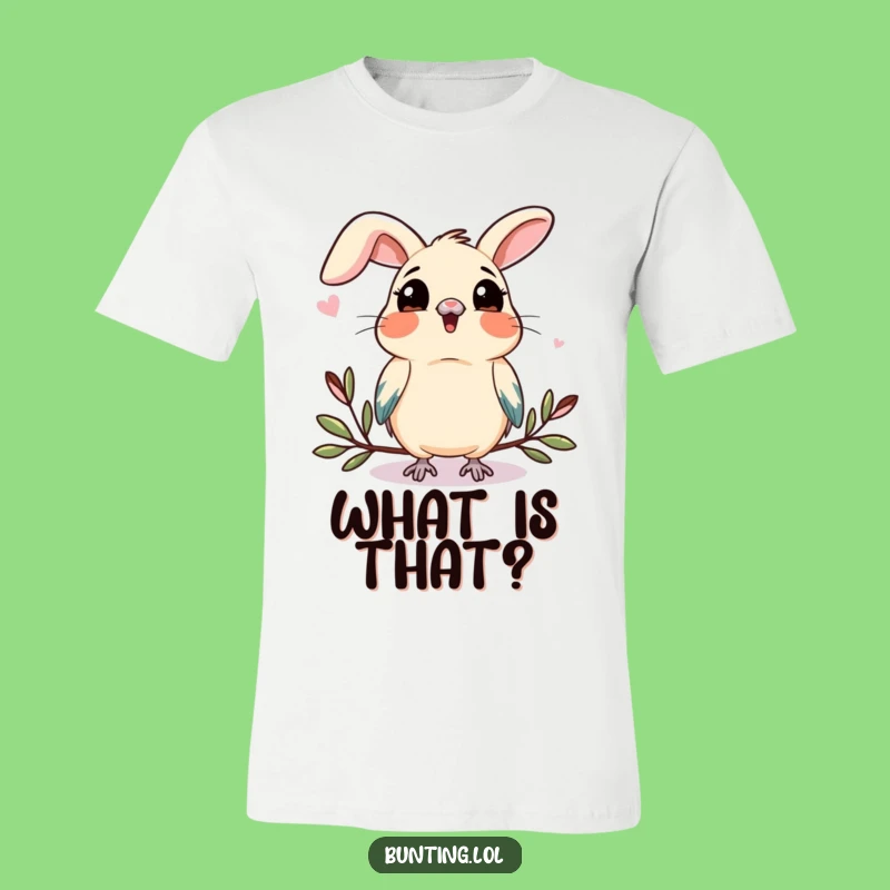 Funny Bunting Curiosity T-Shirt: Intriguing Bird Watcher Tee, Perfect Gift