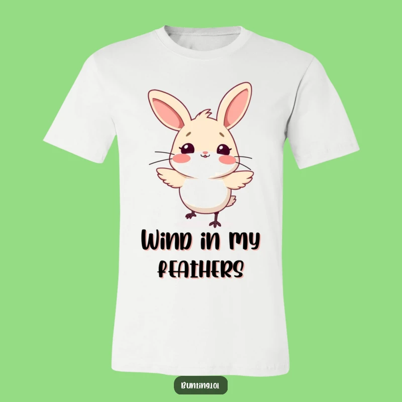 Funny Bunting Wind Surprised T-Shirt - Hilarious Weather-Warped Gift