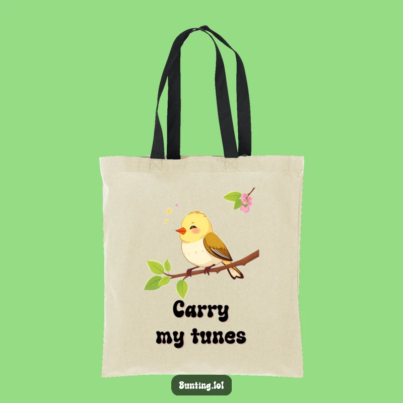 Funny Bunting Bird Tote Bag - Stylish and Humorous Carry-All for Bird Lovers