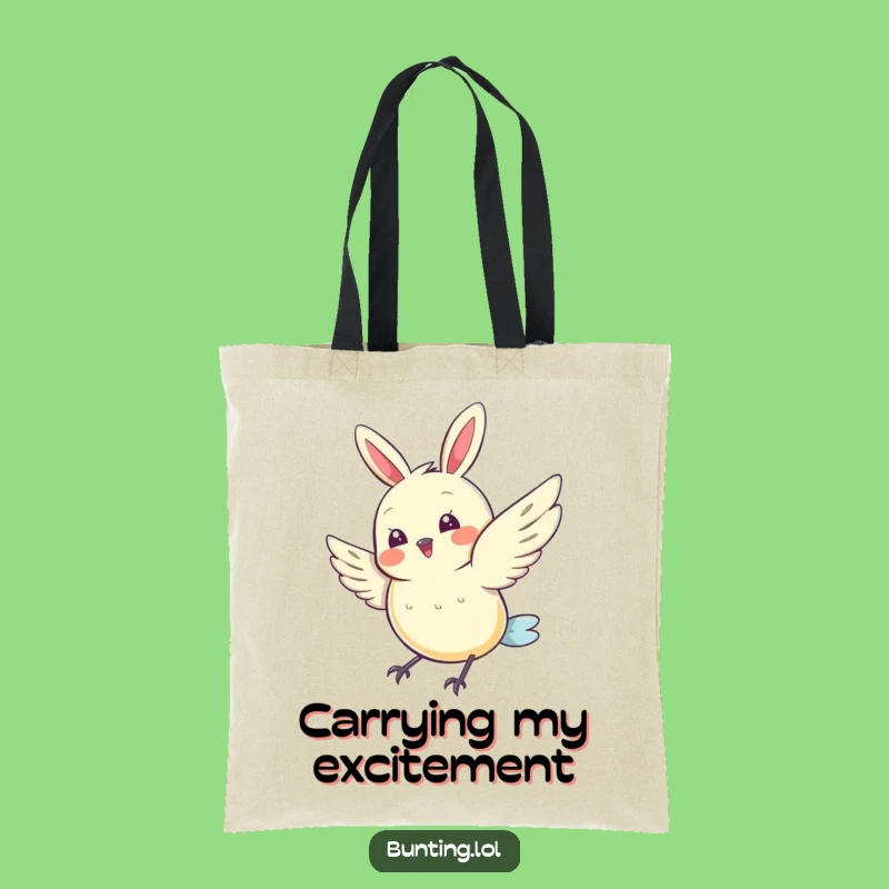 Funny Joyful Bunting Tote Bag - Carry Happiness with Hilarious Flair