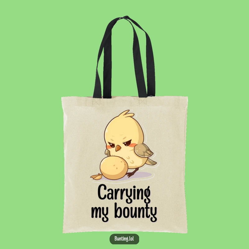 Funny Pecking Bird Tote Bag: Goal Getter Gear - Ideal Funny Gift!