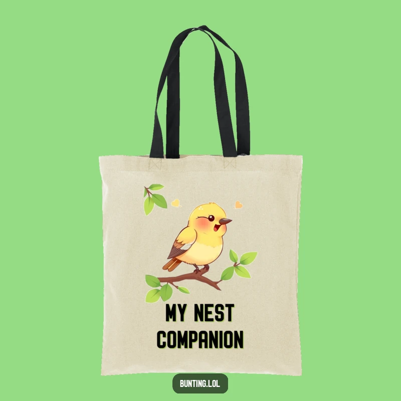 Funny Bunting Bird Tote Bag, Spacious and Humorous Carry-All for Essentials
