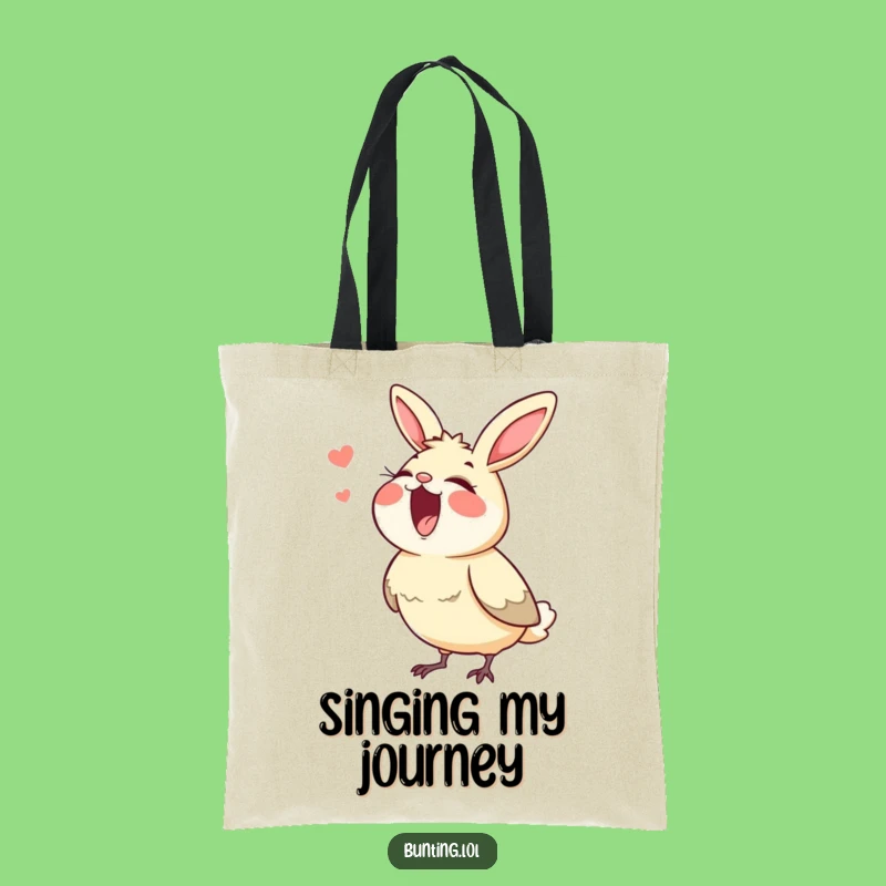Funny Singing Bunting Tote Bag - Carry Your Concert with You